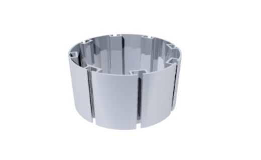 perfil alumínio redondo 120mm tubo montagem estruturas octanorm stands eventos